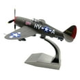 thumbnail image 3 of Xuanheng 1:72 P-47 Fighter Jet Model Diecast Plane Model, Thunderbolt Attack Plane with Display Base for Bookshelf, Desktop Decoration, 3 of 8