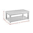 thumbnail image 4 of Picket House Furnishings Evie Marble Rectangle Coffee Table in White/Black, 4 of 12