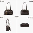 thumbnail image 3 of Bolso HICARRY Retro de piel sintética con asa superior, 28 x 10 x 18 cm, 3 of 6