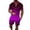 Purple, variant on KKBOTIVE Mens Summer Outfit Set Button Down Crewneck Shorts Sleeve Tracksuit Summer Adult Tracksuits, Hot Pink Size: S