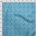 thumbnail image 4 of oneOone Polyester Lycra Aqua Blue Fabric Paisleys Sewing Fabric By The Yard Printed Diy Clothing Sewing Supplies 56 Inch Wide, 4 of 6