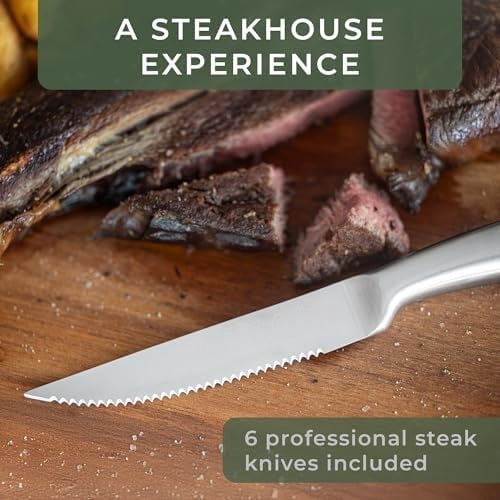 Knife Set - 11pcs Kitchen Knife Set with Block and Integrated Sharpener - Kitchen Knife Set - Knife Block Set - Kitchen Knifes - Knives Set for Kitchen