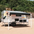thumbnail image 3 of ALEKO Retractable RV Awning 13X8 ft Patio Camping Vinyl Waterproof Canopy Black, 3 of 12