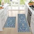 thumbnail image 5 of CAROMIO Boho Area Rug Washable Rugs Vintage Medallion Rugs for Bedroom Living Room Soft Carpet, 2' x 3' Blue, 5 of 7