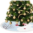 thumbnail image 3 of Christmas Tree Skirt Xmas Tree Skirts 36 in Snowman in Winter Park with Bird Christmas Tree Mat for Christmas Holiday Party Ornaments, 3 of 5