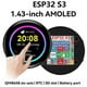 thumbnail image 2 of ESP32 S3 Development Board 1.43 Inch AMOLED Display Touch Screen with SD-Port/ QMI8658C 6-Axis Sensor for LVGL A, 2 of 4
