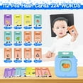 thumbnail image 6 of Magotan Dinosaur Talking Flash Cards Toddler Toys 112 Cards 224 Sides Learning Toys for 1-6 Years Old Boys Girls Kids Birthday Gift, Blue, 6 of 10