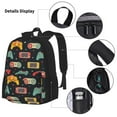 thumbnail image 3 of Balery Retro Video Game Mochila escolar 3 en 1 para niños: mochila resistente con lonchera térmica y estuche para lápices. Mochila escolar para niños y niñas., 3 of 7