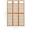 thumbnail image 4 of vidaXL 3-Panel Room Divider/Trellis Solid Fir Wood 121x180.5 cm, 4 of 5