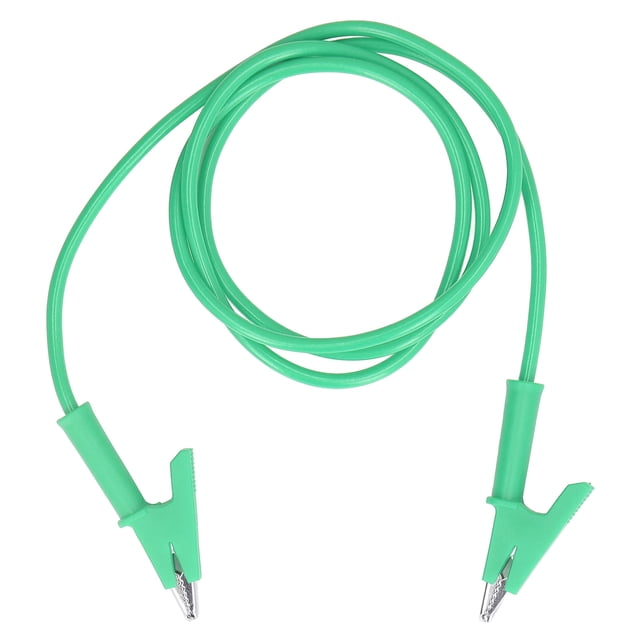 Câble de Test, Clip de Test à Double Extrémité 10mm Serrage Ferme pour Batterie Vert