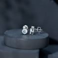thumbnail image 5 of Rosec Jewels Ethiopian Opal Stud Earrings for Women (AAA Quality) - Natural Opal Diamond Earrings - Ready to Gift, 10K White Gold, 5 of 10