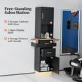thumbnail image 5 of Katxon Salon Storage Station with 2 Storage Cabinet, 2 Drawers, Black, 5 of 7
