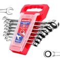 thumbnail image 1 of Juego de llaves de trinquete WORKPRO de 7 piezas SAE con estante organizador, 1 of 7