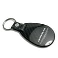 thumbnail image 2 of Chrysler Logo Black 100% Real Carbon Fiber Large Tear-Drop Key Chain, 2 of 5