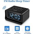 thumbnail image 5 of Radio Despertador Digital YONGSHENG con Cargador USB Dual para Dormitorio Negro, 5 of 5