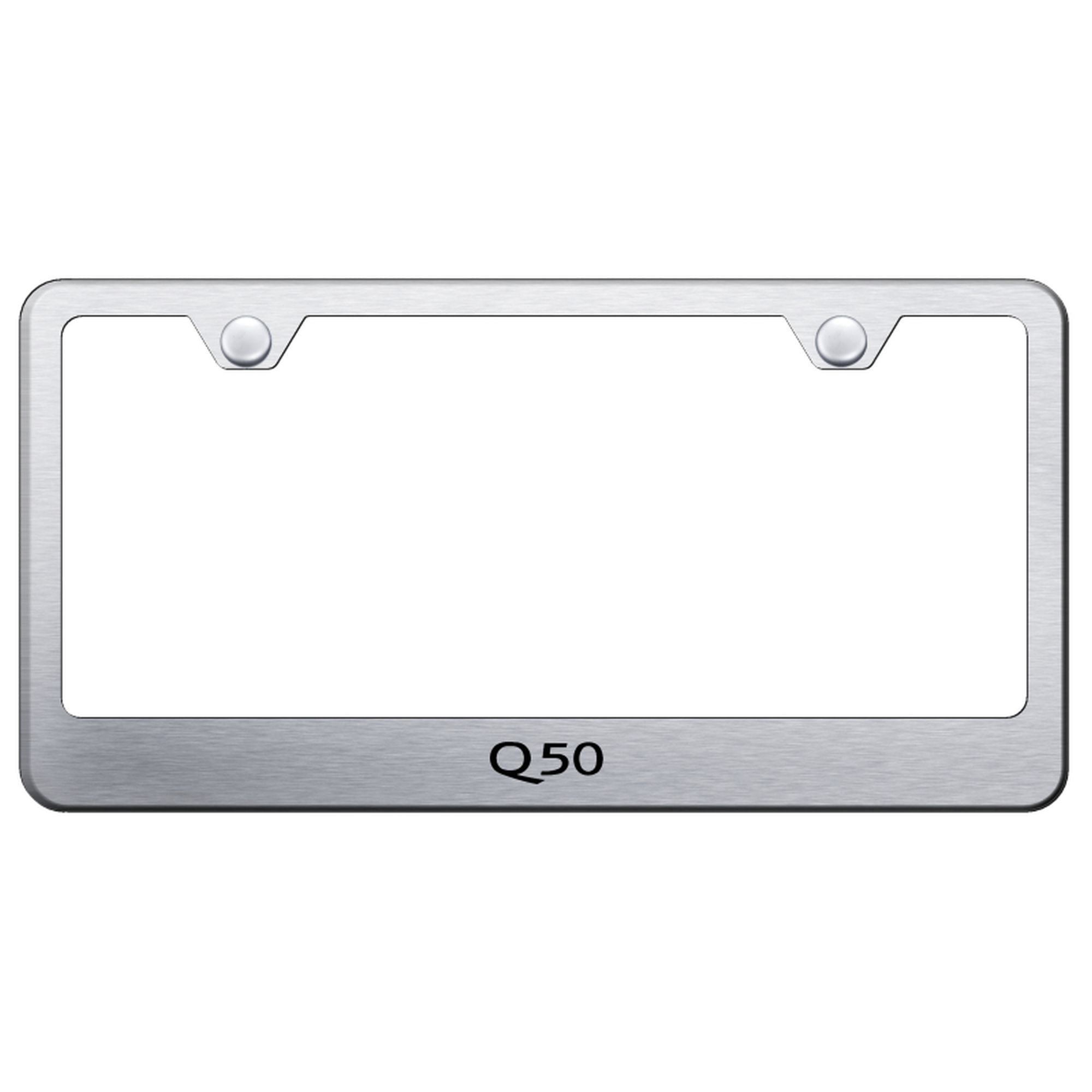 Infiniti Q50 Laser Etched Logo Stainless Steel License Plate Frame