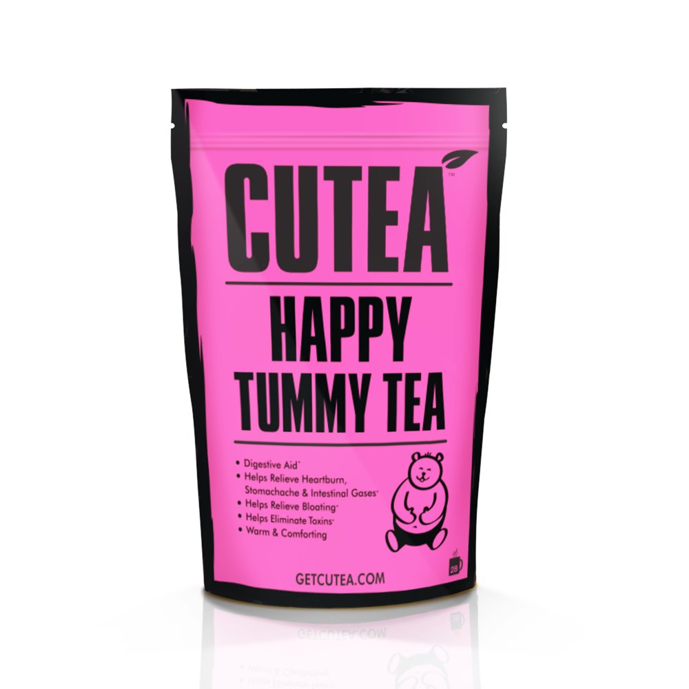 CUTEA Natural Herbal Happy Tummy Tea 28 Days Serving Enhance and