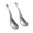 A, variant on Wofarmy 15.4Cm Titanium Spoon - Pure Metal Oxidation Resistant Soup Dessert Spoon A