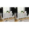 thumbnail image 1 of vidaXL Radiator Covers 2 pcs White MDF 172 cm, 1 of 2