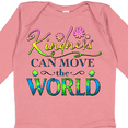thumbnail image 4 of Inktastic Kindness Can Move the World- with flowers Boys or Girls Long Sleeve Baby Bodysuit, 4 of 5