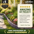 thumbnail image 4 of Imitation Stone Garden Fence - Diy Garden Edging Border, Gray Stone Effect Plastic Garden Edging Fence, 4 of 10