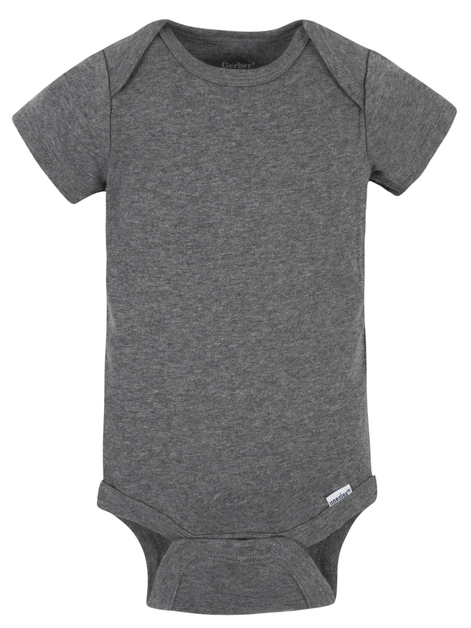 Gerber Baby Boy Short Sleeve Onesies Bodysuits, 3-Pack (Preemie - 12M)