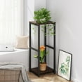 thumbnail image 4 of Support pour Plantes d'Intérieur, Coin, Haut, en Métal, Moderne, Étagère de Rangement pour Fleurs, Support pour Plantes pour Salon, Balcon, Jardin (Rond), 4 of 6