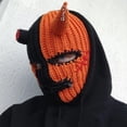 thumbnail image 5 of Gorro de punto divertido unisex nuevo 2022 para fiesta de Halloween, gorro de cuerno para padres e hijos, gorro de lana cálido para invierno, gorro resistente al viento, 5 of 5