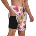 thumbnail image 2 of Kdxio Watermelon Print Men's Swim Trunks with Compression Liner 7 Inch Inseam Quick Dry Swim Shorts, 2 of 7
