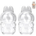 thumbnail image 2 of Cases for Blind Box Doll | LBU Have a Seat Clear Plastic Box with Keychain & Anti-Loss Silicone Strap Doll Not Included, 2 of 6