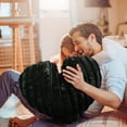 thumbnail image 4 of DefiDgd Heart Shaped Pillow,Knitted Bamboo Joint Style Throw Pillows,Soft and Plush Decorative Pillows for Bed Couch Chair,Valentine's Day Anniversary Birthday Decoration Gift(Black), 4 of 5