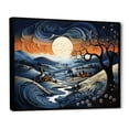 thumbnail image 2 of Designart "Countryside Twilight Blues horizon III" Modern Floater Framed Wall Decor, 2 of 7