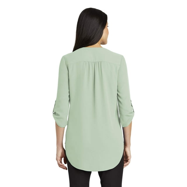 Port Authority Blouse Tunique à Manches 3/4 pour Femmes