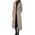 thumbnail image 1 of Thermal Winter Overcoat Women Business Mid-calf Length Jacket Formal Wool Blends Double-breasted Coat Thick Shznv, 1 of 5