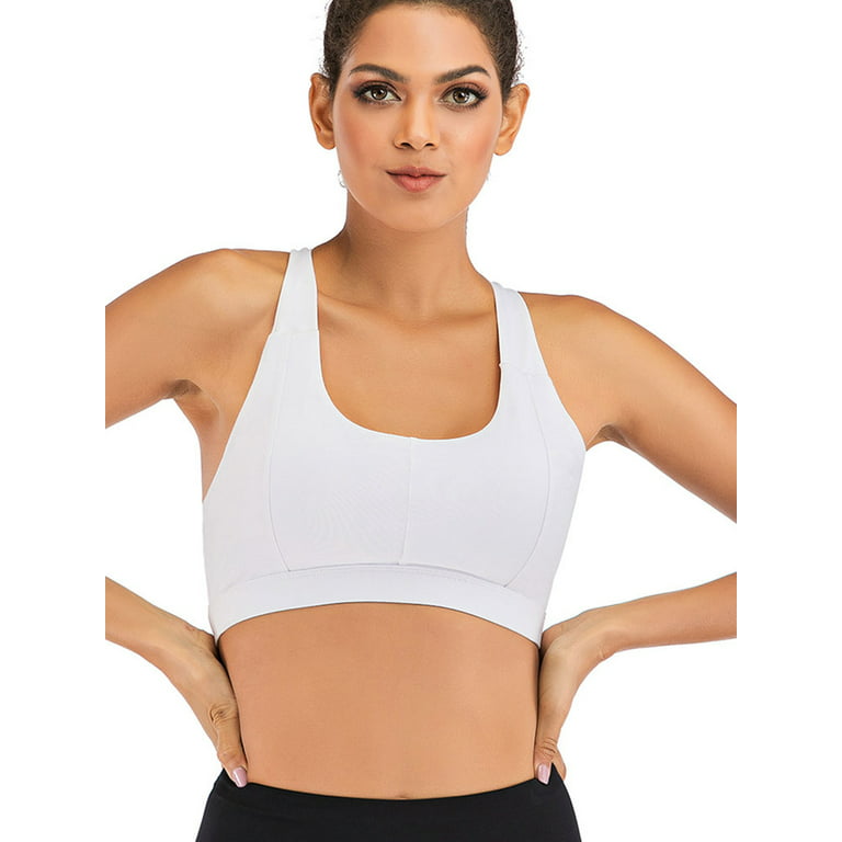 Women's Yoga Bra Tops Activewear Strappy Sports Bra Cross Back Workout Size S  M L XL 2XL 