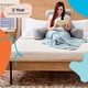 thumbnail image 5 of Linenspa - Almohada de Lectura con Soporte para Cuello de Memory Foam en Trozos - Cojín para Leer o Descansar - Soporte para Espalda - XL - Gris, 5 of 6