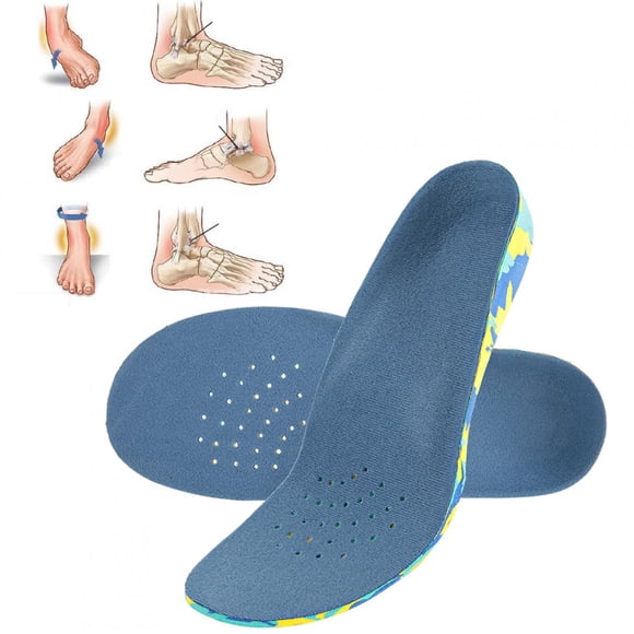 Plantilla, plantilla ortopédica de pie plano de malla transpirable, cómoda para botas de nio y nia, caminar, correr y zapatos casuales Para Beleza