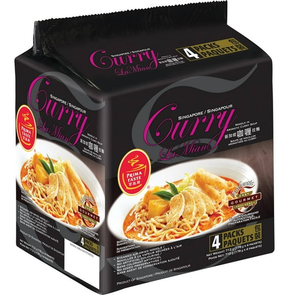 Prima Taste Singapore Curry La Mian, Premium la mian noodles in authentic Singapore style curry