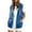 Blue -CJ85, variant on Women's Sleeveless Hooded Zip Up Vest Jacket with Pockets Loose Fit Casual Lightweight Hoodie Tank Tops for Sports Red XL
