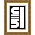 thumbnail image 1 of Murdock, Ramona 17x24 Gold Ornate Wood Framed with Double Matting Museum Art Print Titled - Geometric Mishmash, 1 of 4