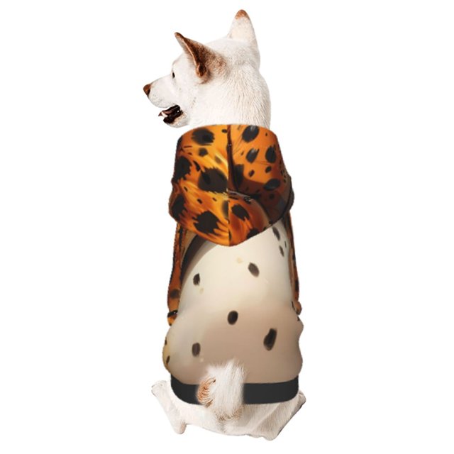 Fotbe Cartoon Cheetah With Attitude Sudadera con Estampado para Perros Pequeños – Suéter con Capucha para Mascotas, Tela Suave de Forro Polar con Bolsillo-Medium
