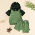 thumbnail image 2 of Toddler Baby Boy Hooded Dinosaur Summer Outfit Funny T-Shirt Shorts Set Dinosaur Clothes 6 12 18 Months 2T, 2 of 6