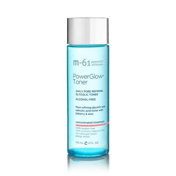 M-61 PowerGlow® Toner - Daily Pore Refining glycolic and salicylic Acid Toner with Bilberry & Aloe.