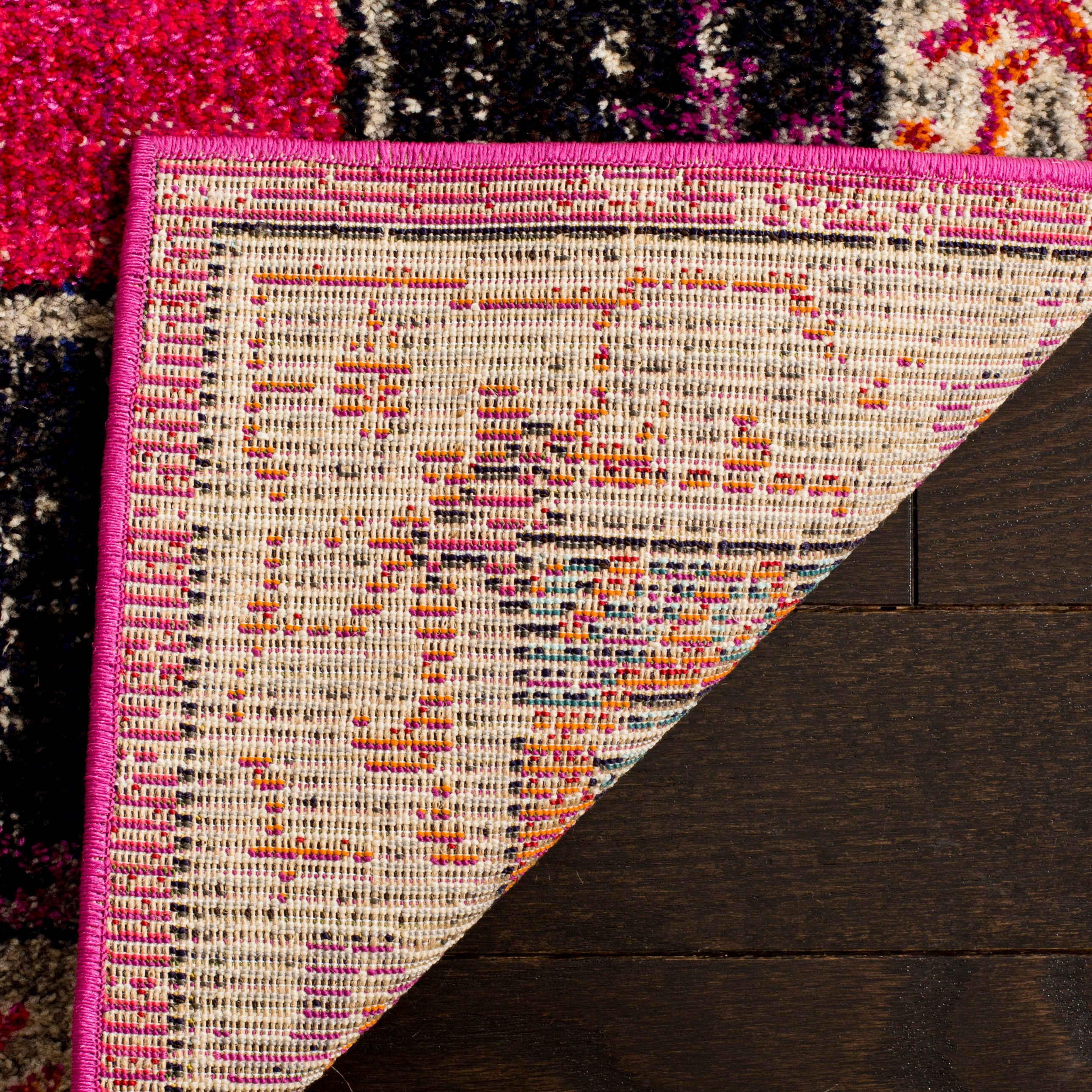 SAFAVIEH Monaco Trochez Traditional Area Rug, Pink/Multi, 8' x 10'