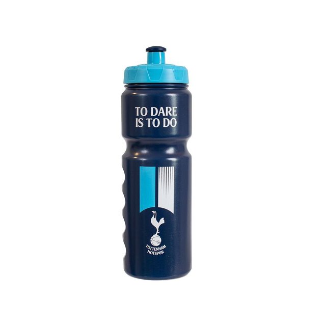 Tottenham Hotspur FC - Botella de Agua To Dare Is To Do de Plástico (Marino, Azul Cielo, Blanco)