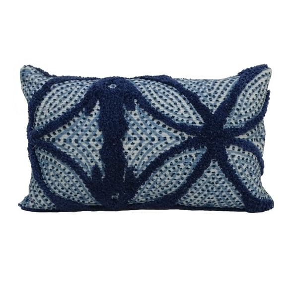 Blue 14" X 24" Throw Pillow for couch