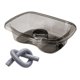 thumbnail image 2 of Lavabo para lavar el cabello, lavabo para bañera, mascota transparente alta para discapacitados, gris, 2 of 8