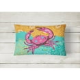 thumbnail image 2 of Carolines Treasures VHA3028PW1216 Coastal Pink Crab Canvas Fabric Decorative Pillow  12H x16W multicolor, 2 of 3