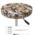 thumbnail image 4 of KLL Cute Puppy Round Bar Chair Cushion Cover 12 inch ,Bar Stool Protector with Elastic, Soft Washable, 4 of 6