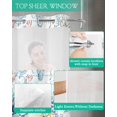 thumbnail image 4 of No Hook Shower Curtain with Snap in Liner, Summer Ocean Blue Seashell Starfish Coral Seaweed Hotel Shower Curtains for Bathroom, Washable Shower Curtain Liner Set with Mesh Top Window, 72”x78”, 4 of 6